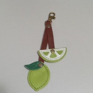Portland Leather Green Apple Citrus Pop Handbag Charm New